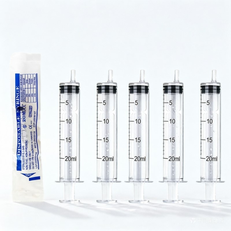 Baby Food Allergy Rash - Straight Mouth Plastic Syringe 20ml Individually