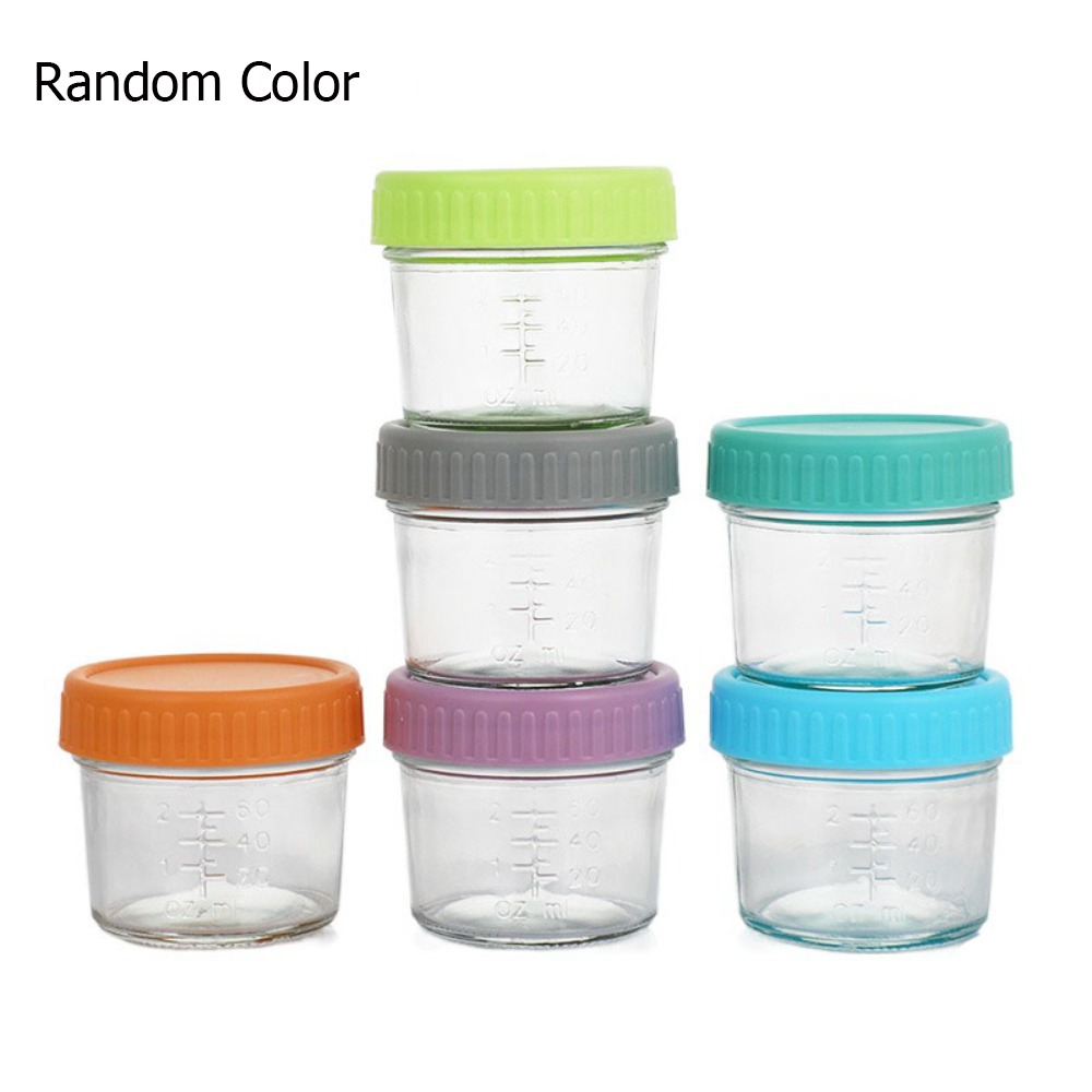 Baby Food Jars Glass - 6pcs Mason Jar Glass Baby Food