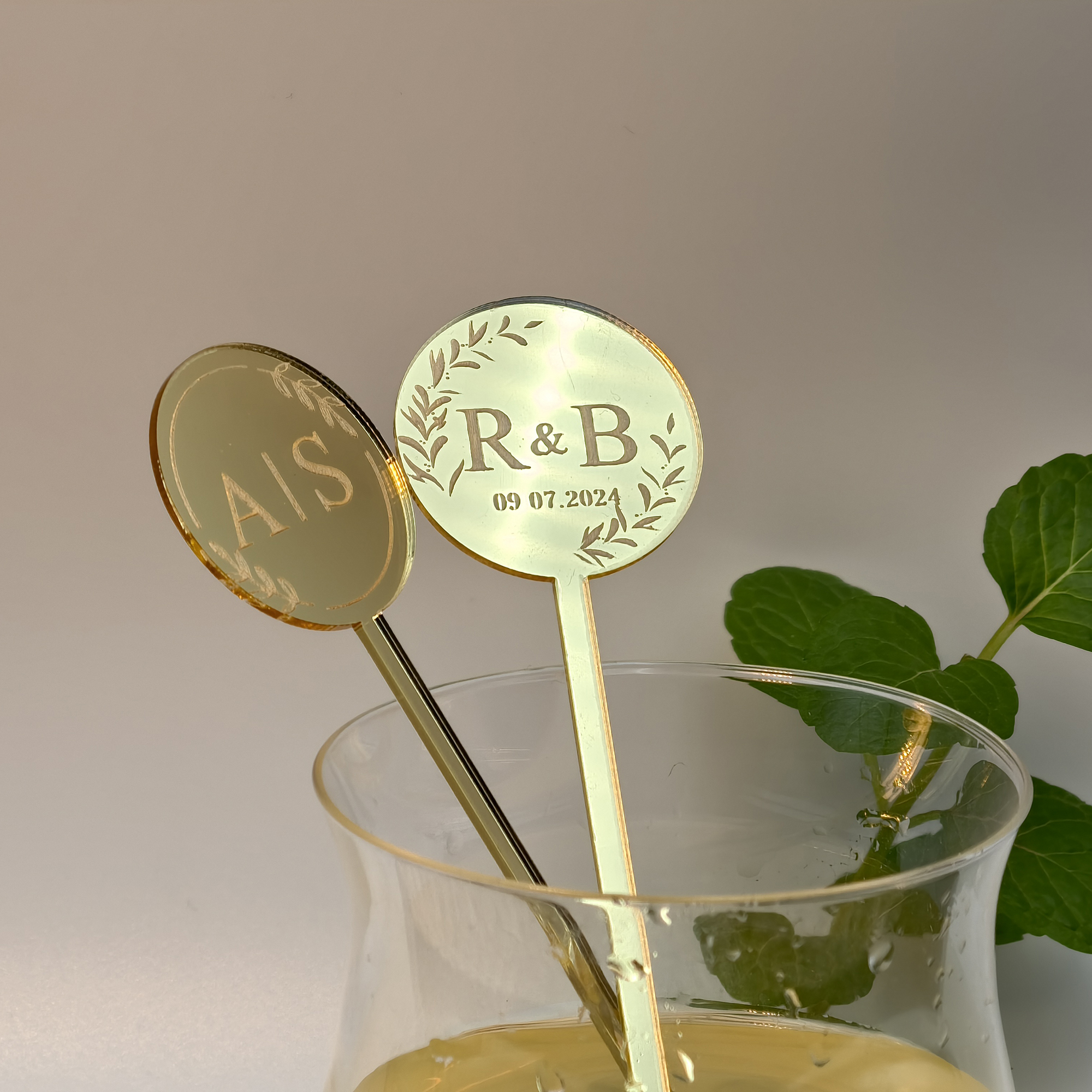 Baby Food Ingredients - 30/50/100pcs Custom Cocktail stirrers Personalised Drink