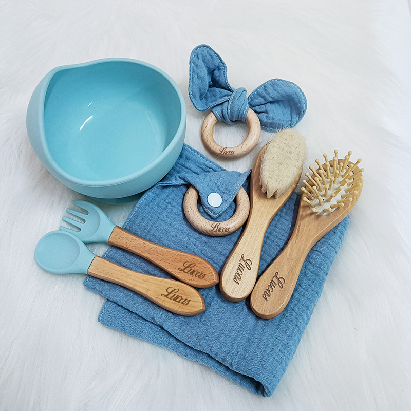 Baby Food For 2 Year Old - 7PCS/Set Personalized Name Baby Silicone Sucker