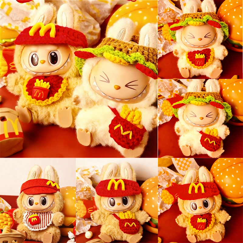 Baby Food Doll - For Labubu Doll Fast Food Workwear