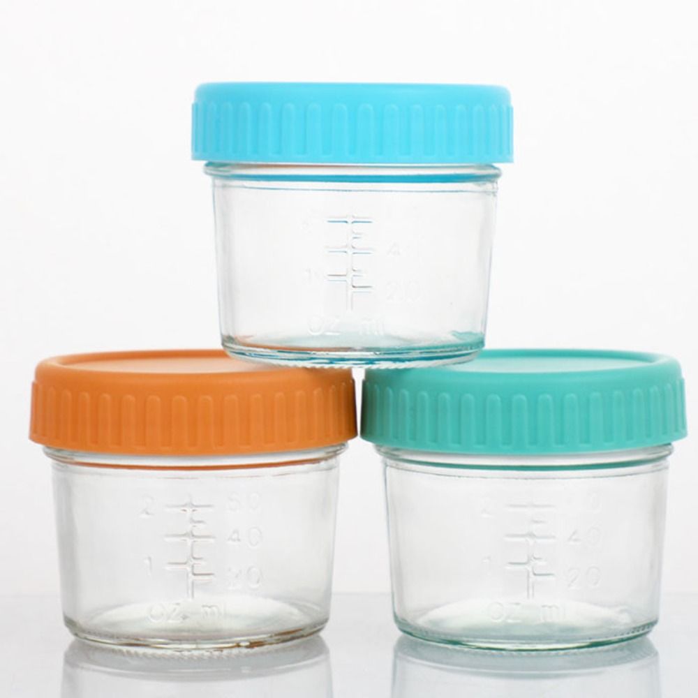 Baby Food Jars Glass - 6pcs Mason Jar Glass Baby Food