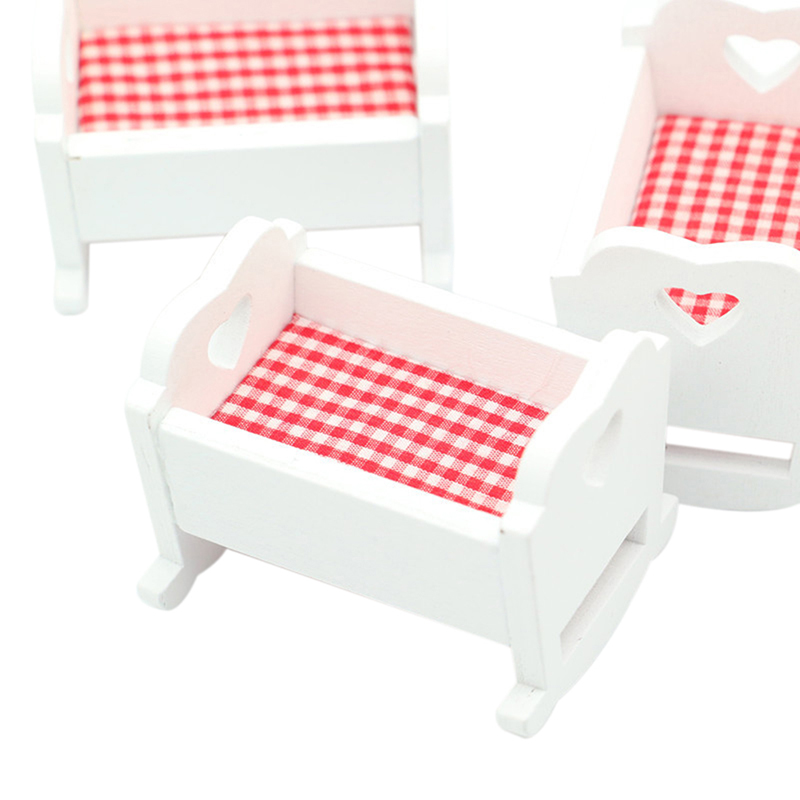 Baby Food Doll - 1PC 1:12 Dollhouse Miniature Bed Nursery