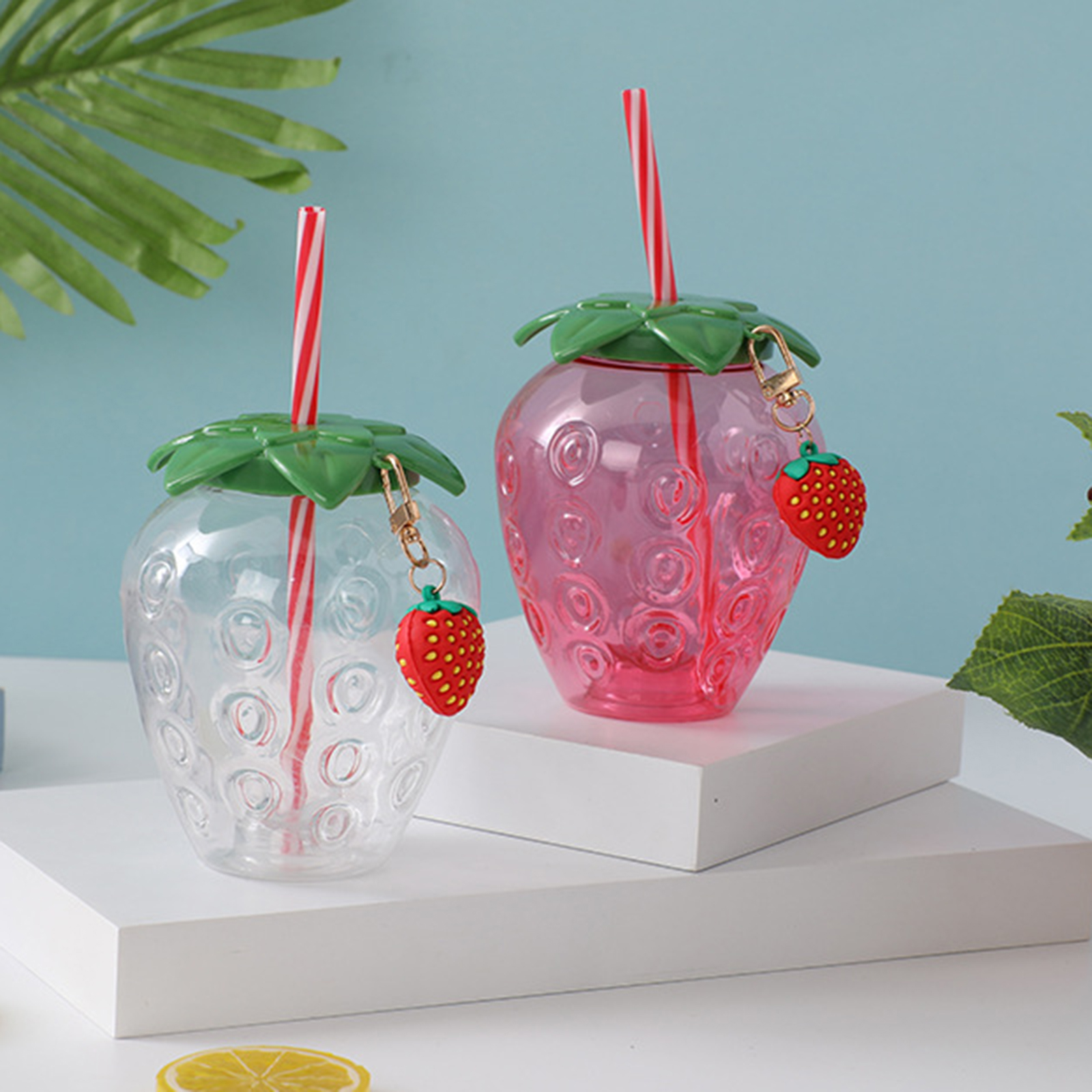 Baby Food Hipp - 10Pcs/Set Strawberry Sippy Cup with Straw