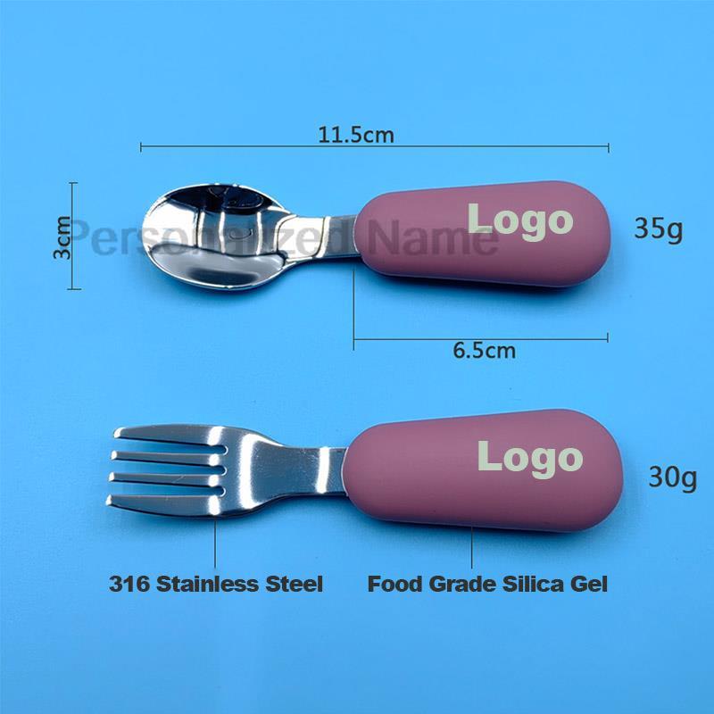 Custom Logo 2PC/Set Baby Silic - Baby Food Logo recensie en prijs