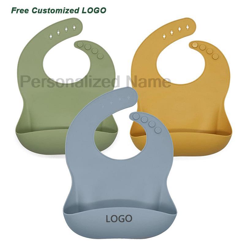 Silicone Baby Bib for Babies & - Baby Food Logo recensie en prijs