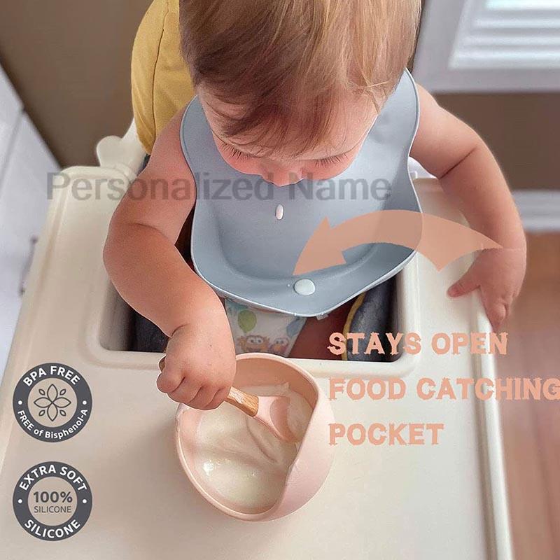 Silicone Baby Bib for Babies & - Baby Food Logo recensie en prijs