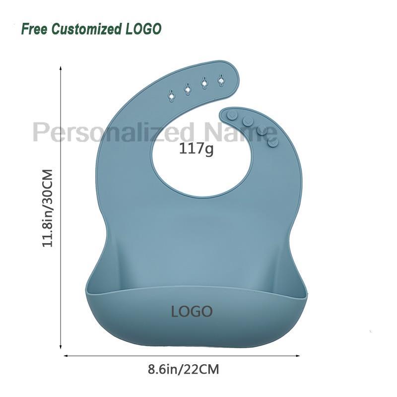 Silicone Baby Bib for Babies & - Baby Food Logo recensie en prijs
