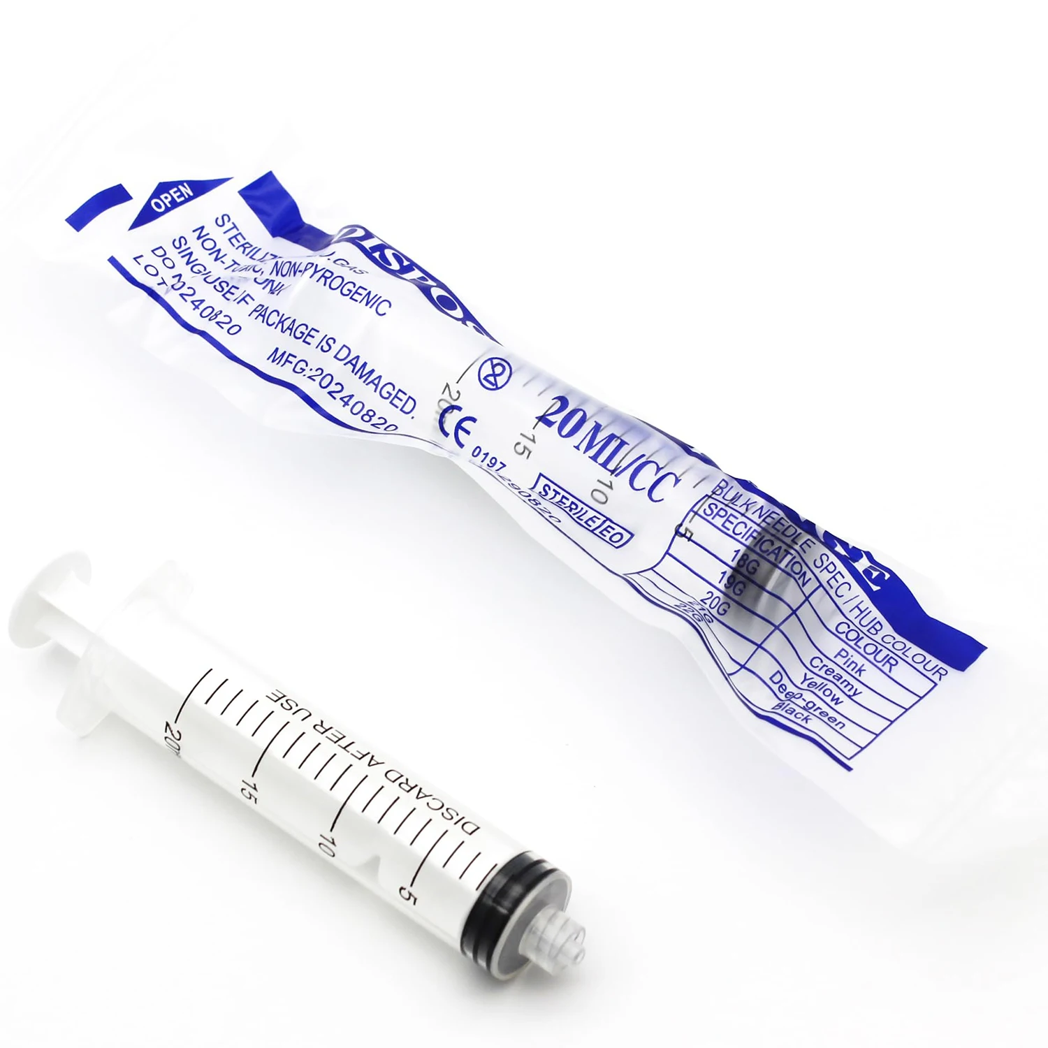 10-50Pcs 20ML Luer Lock Syring - Baby Food Allergy Rash recensie en prijs