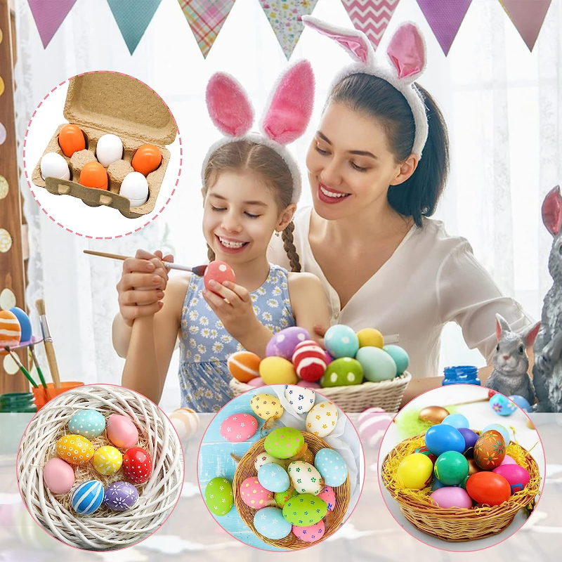 6pcs Wooden Eggs Toy Egg Kitch - Baby Food Cooking Set recensie en prijs