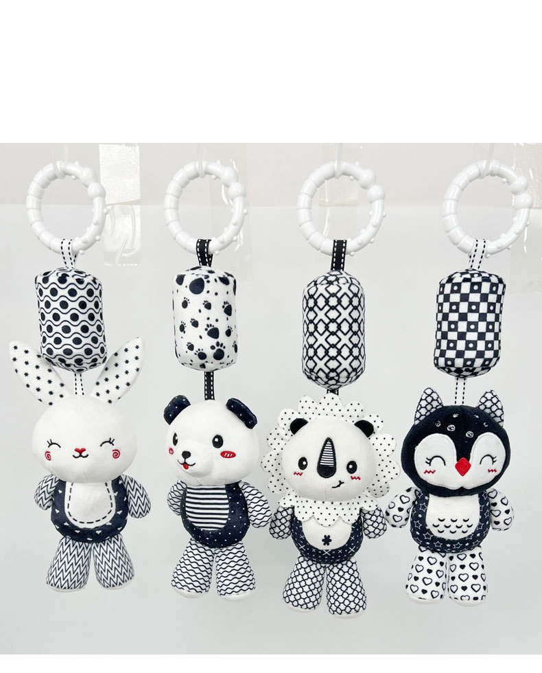 Black White Plush Doll Baby Ra - Baby Food Doll recensie en prijs