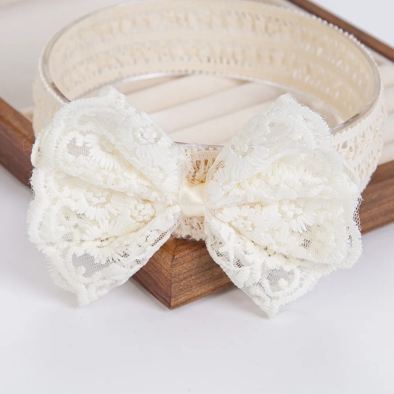 Cream Lace Baby Headbands for  - Baby Food Jelly recensie en prijs