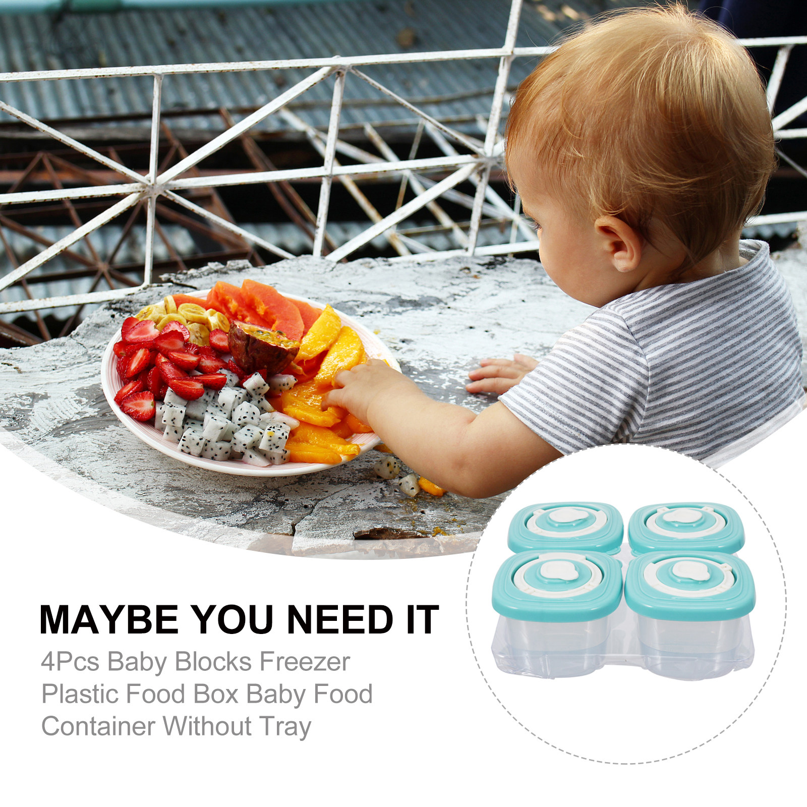 4Pcs Baby Food Storage Boxes H - Baby Food Quality recensie en prijs