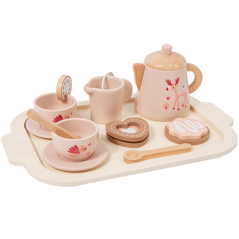 Afternoon Tea Set Wooden Toy P - Baby Food Cooking Set recensie en prijs