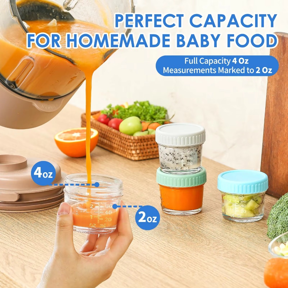 6pcs Multipurpose Glass Baby F - Baby Food Glass Jar recensie en prijs