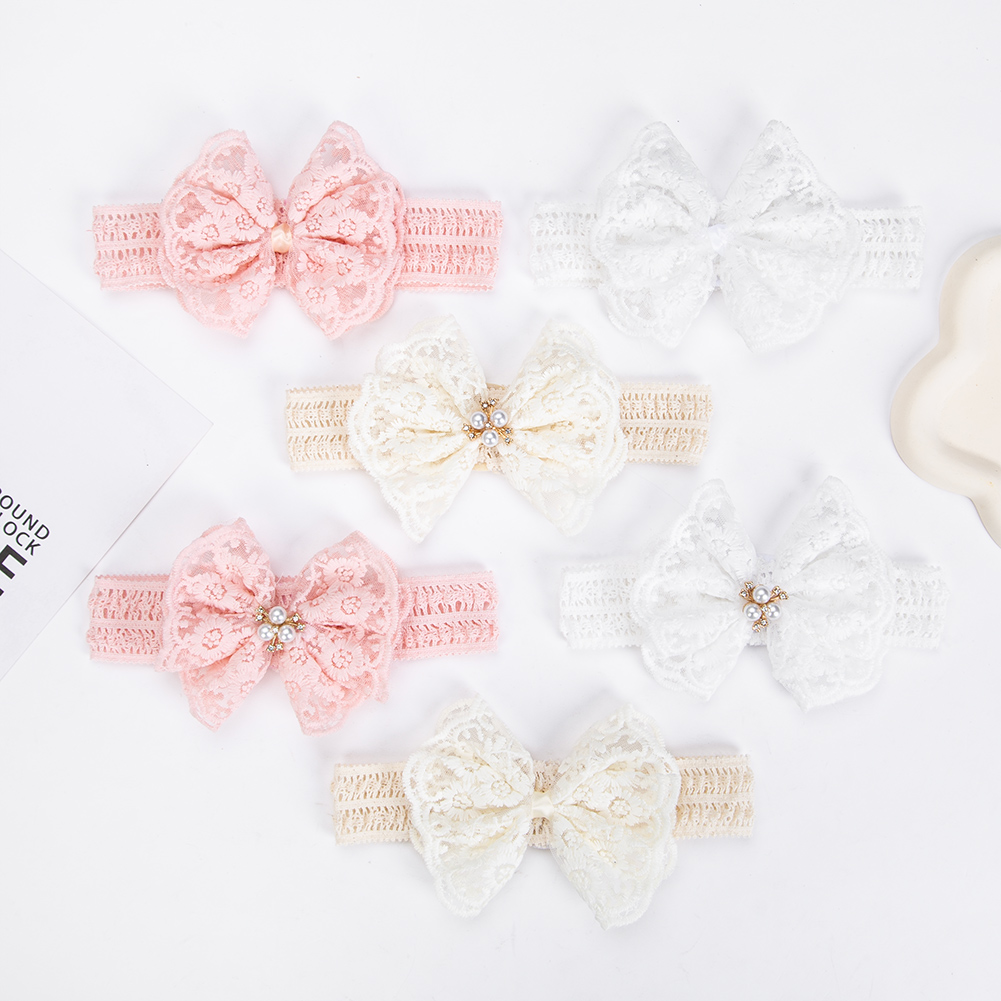 Cream Lace Baby Headbands for  - Baby Food Jelly recensie en prijs