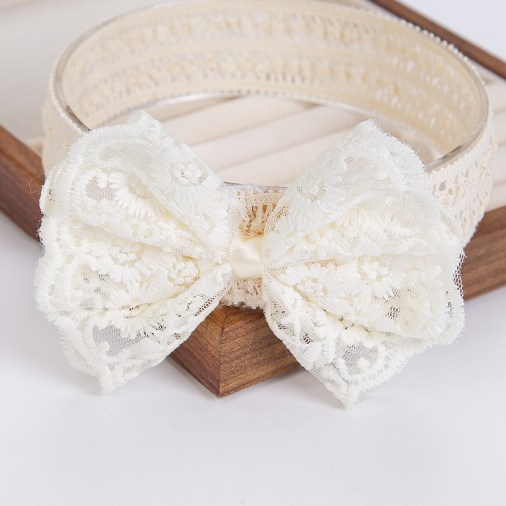 Cream Lace Baby Headbands for  - Baby Food Jelly recensie en prijs