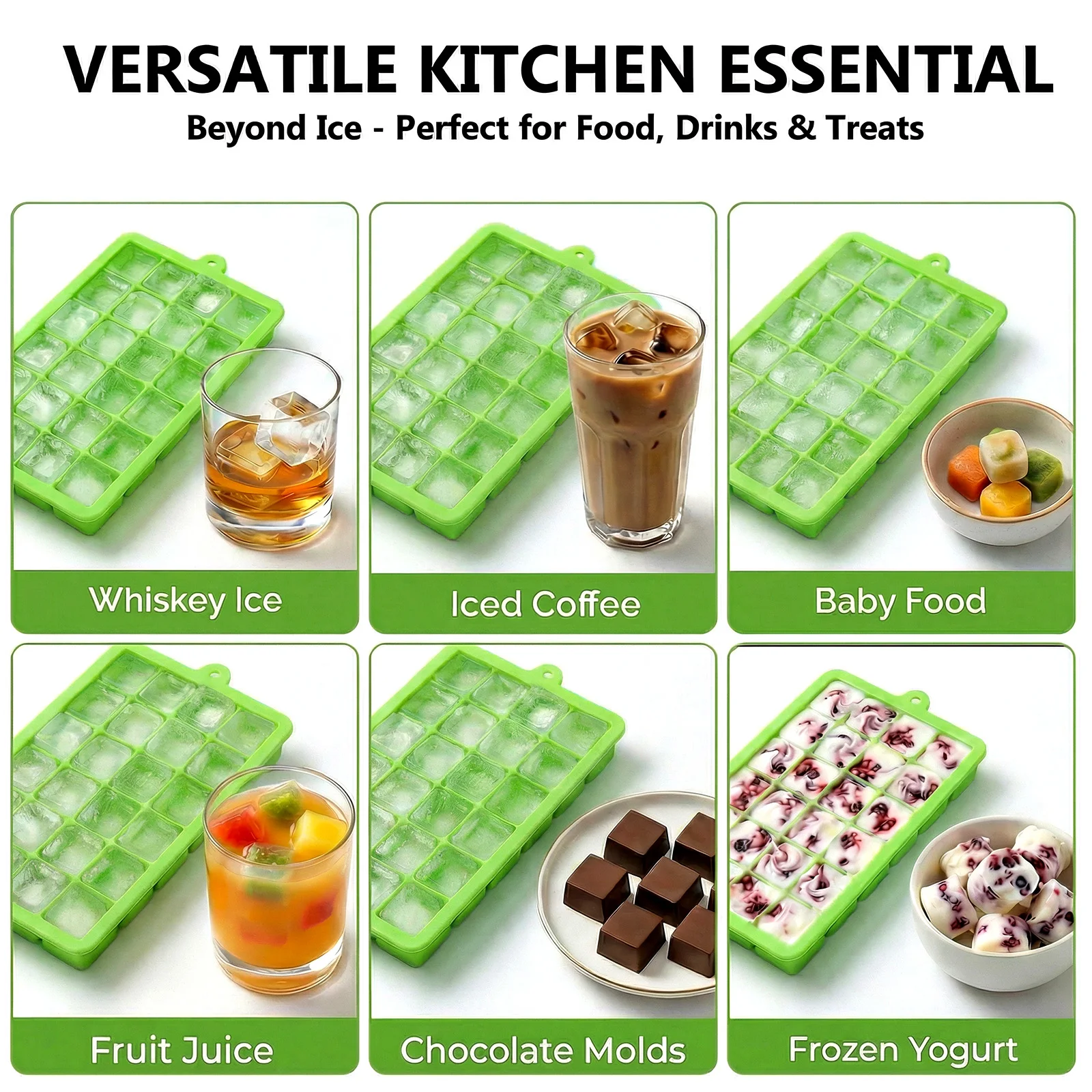 Silicone Ice Cube Tray Easy Re - Baby Food Jelly recensie en prijs