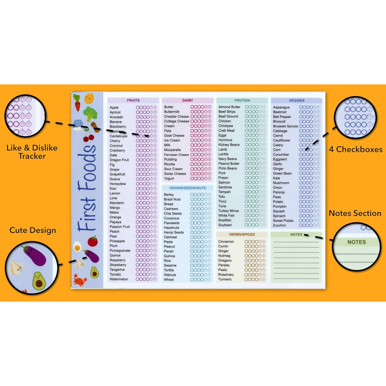 Baby First Foods Tracker, High - Baby Food Quality recensie en prijs