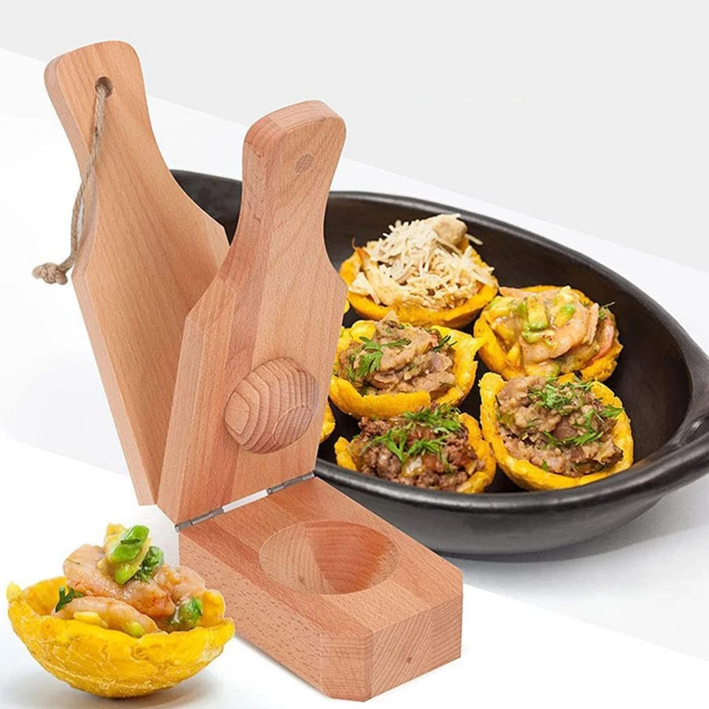 Wooden Plantain Press With Han - Baby Food Banana recensie en prijs