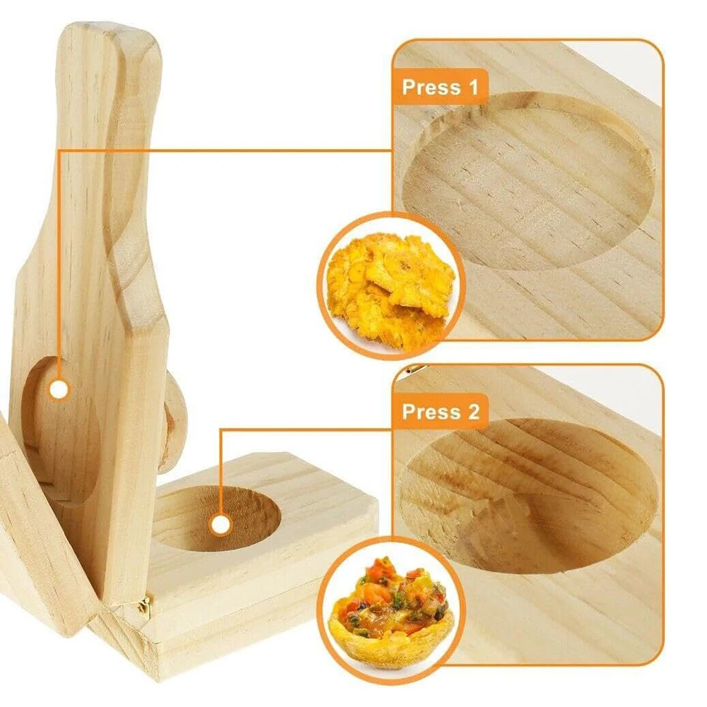 Wooden Plantain Press With Han - Baby Food Banana recensie en prijs