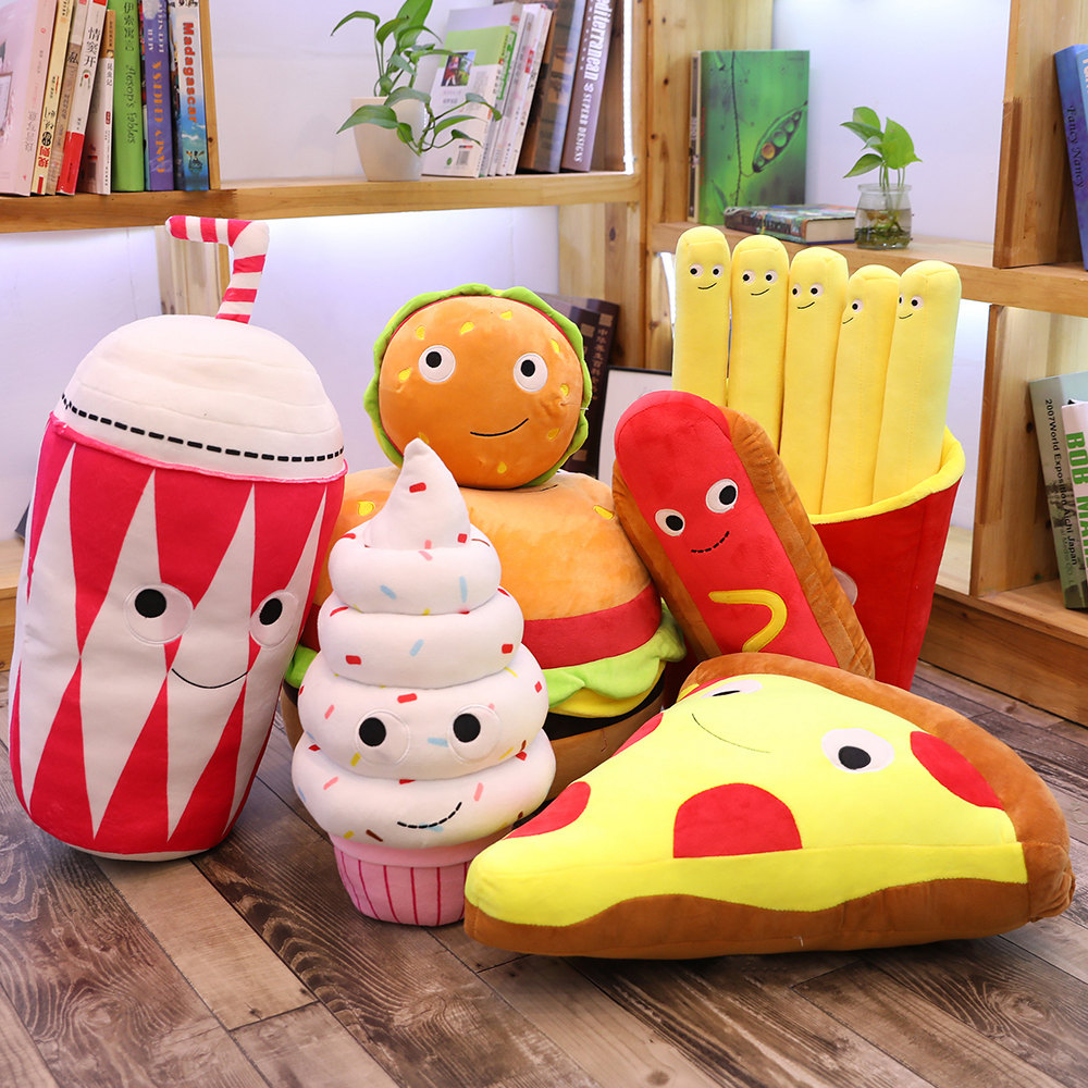 plush hamburger Pizza Toy ice  - Baby Food Doll recensie en prijs