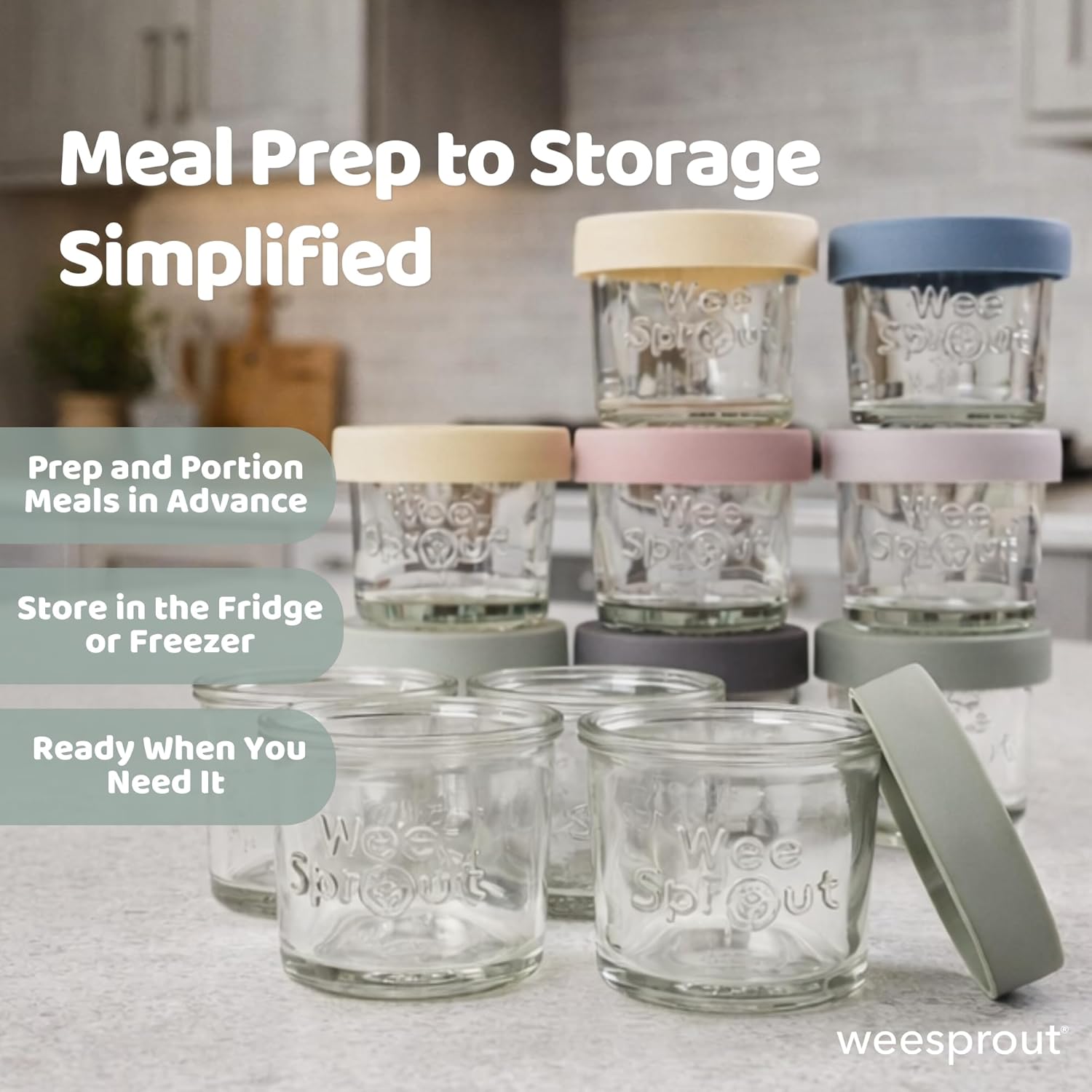 Glass Baby Food Storage Jars w - Baby Food Jars Glass recensie en prijs