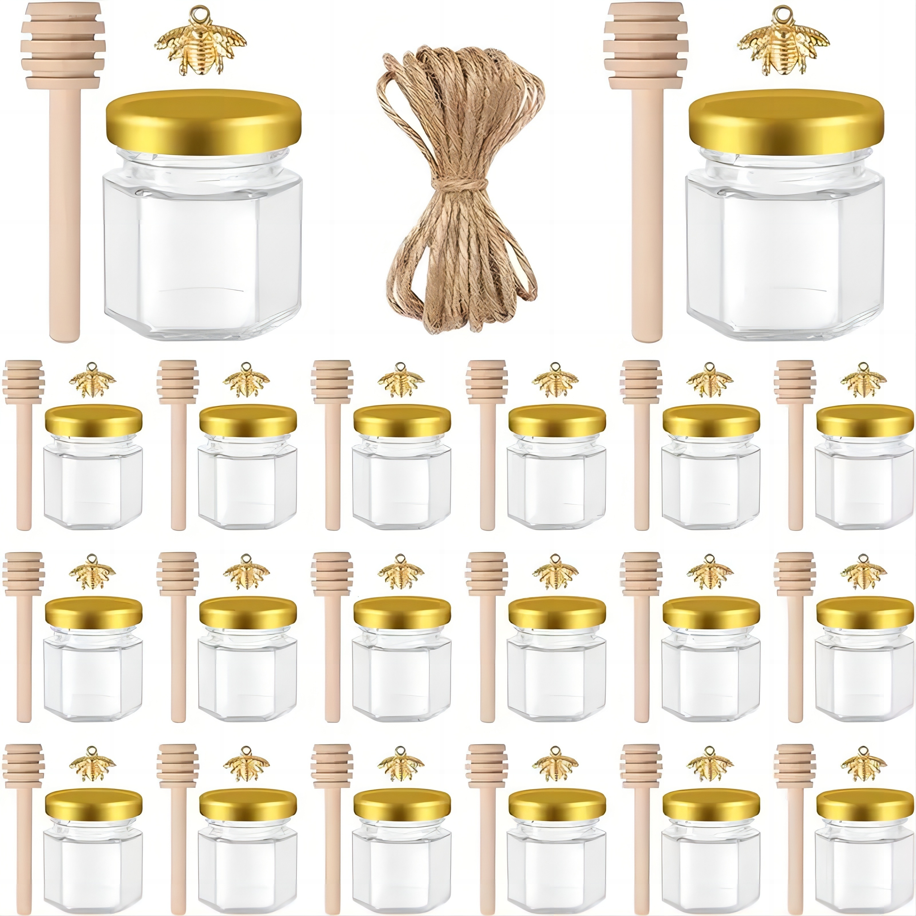 1.5 Oz Hexagon Mini Glass Hone - Baby Food Jars Glass recensie en prijs