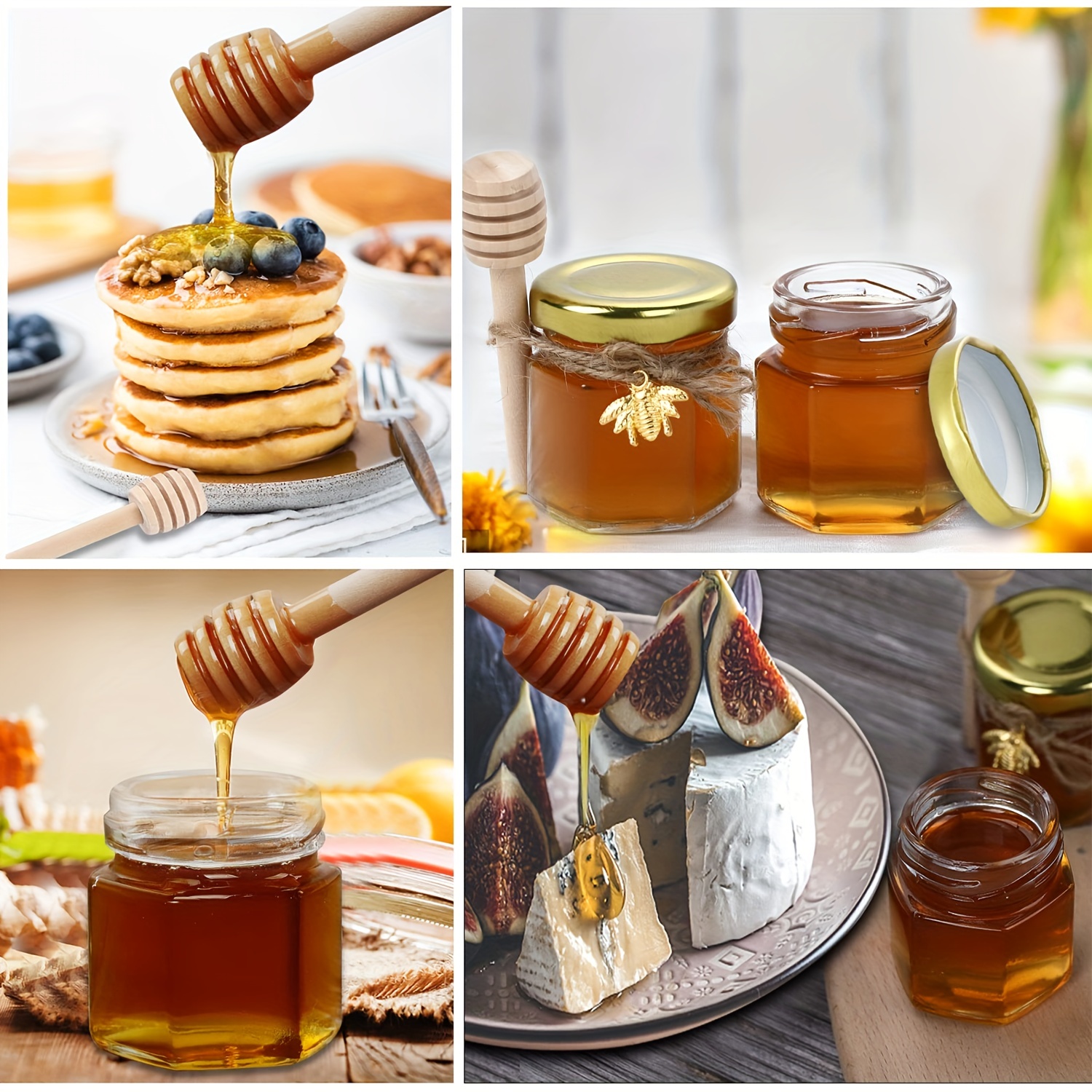 1.5 Oz Hexagon Mini Glass Hone - Baby Food Jars Glass recensie en prijs
