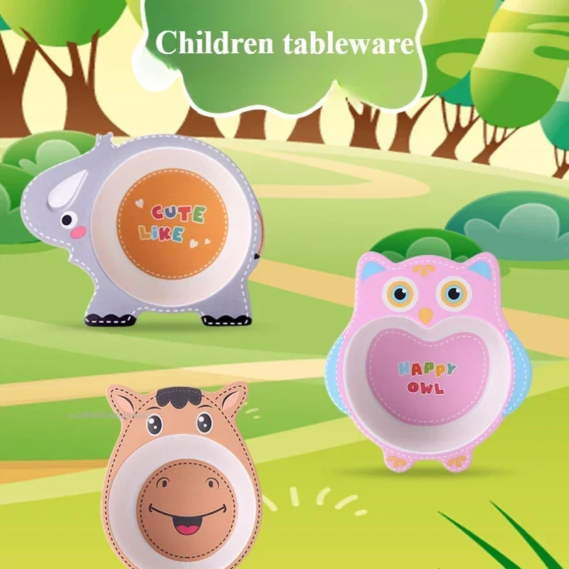 Cartoon Bamboo Fiber Children' - Baby Rice Food recensie en prijs
