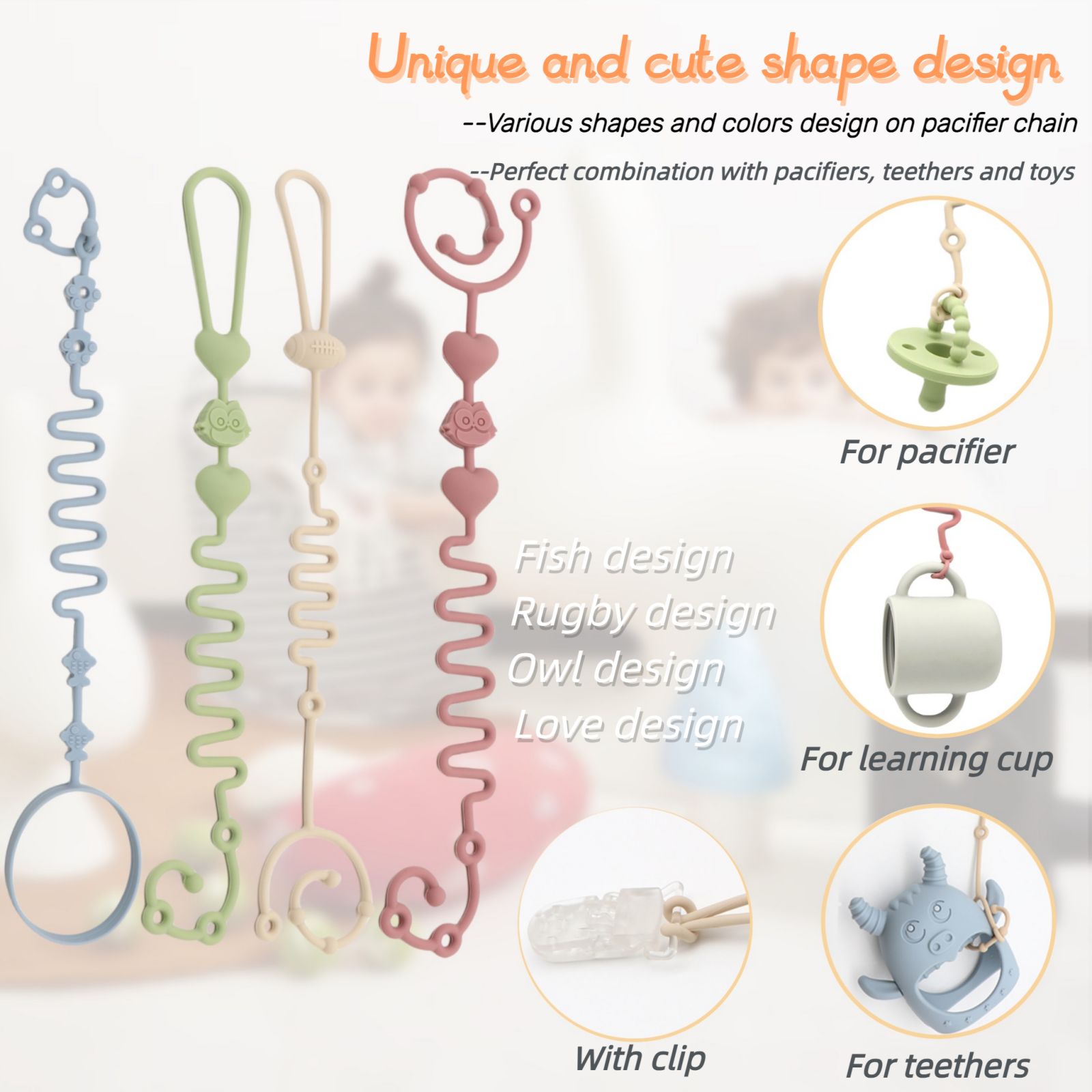 4-Piece Pack - Baby Toy Straps - Baby Food Bottle recensie en prijs