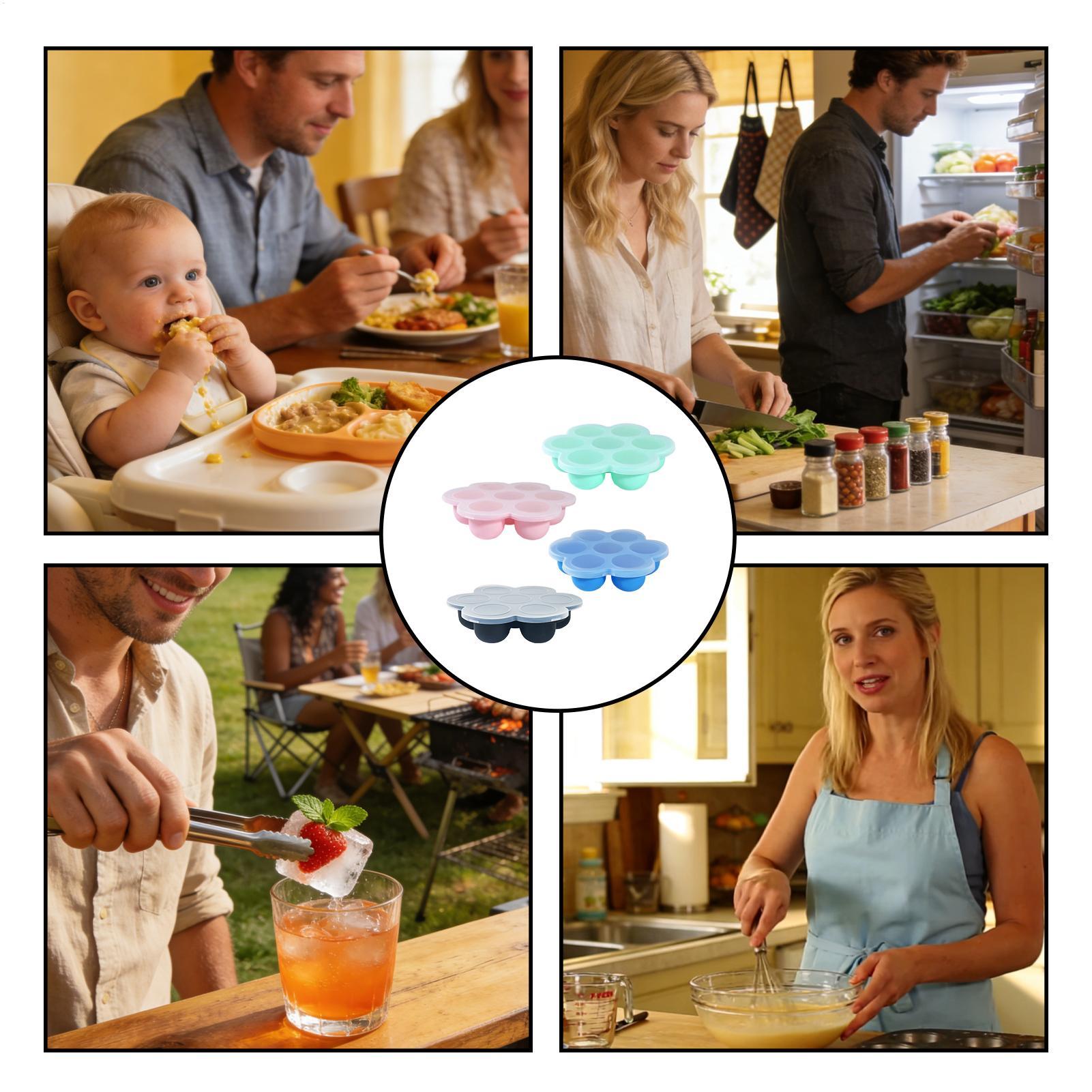 Reusable Gel Silicone Molds Ki - Baby Food Jelly recensie en prijs