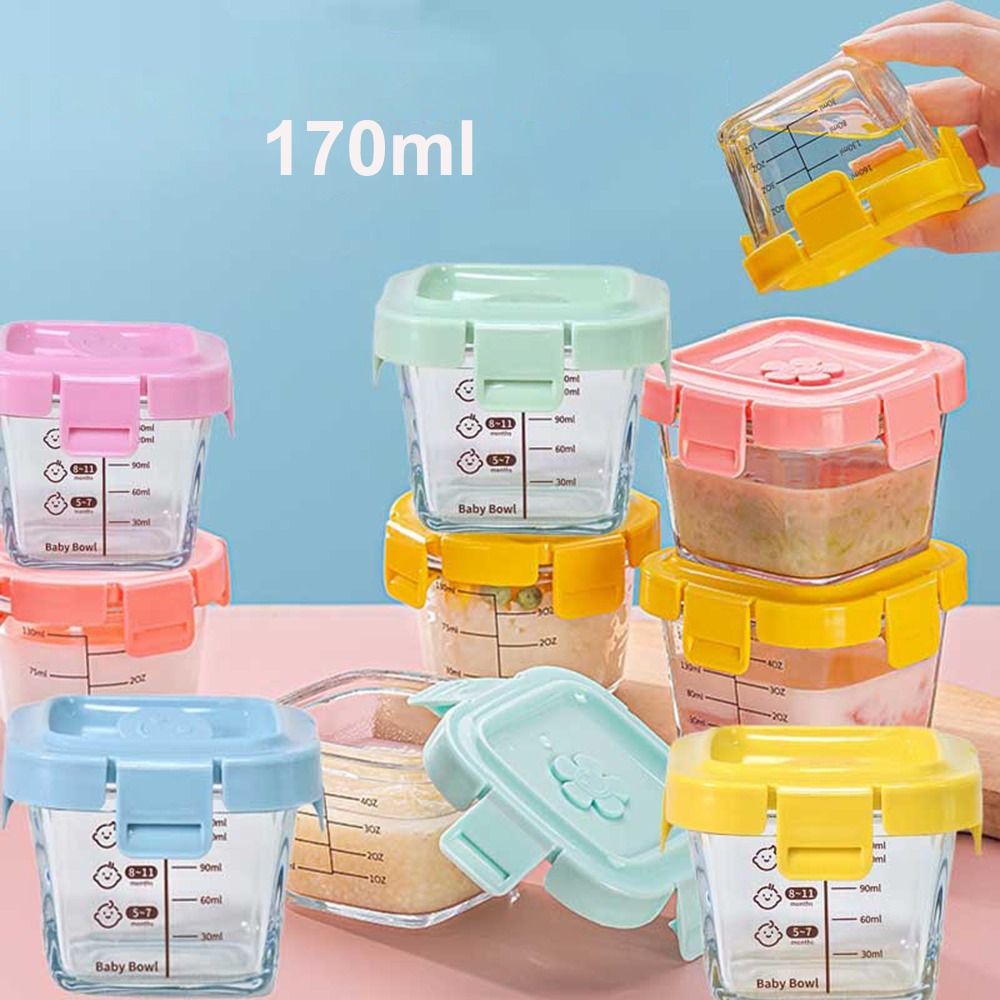 170ml Glass Food Storage Box F - Baby Food Jars Glass recensie en prijs