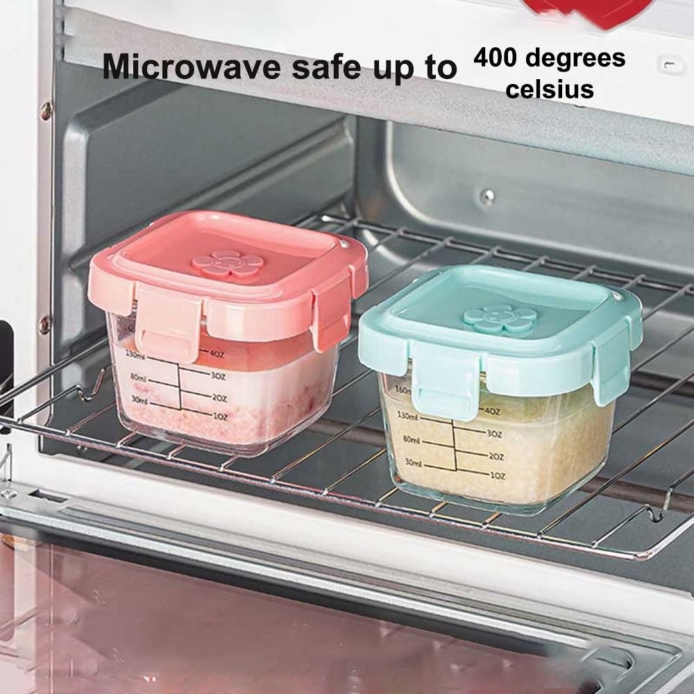 140ml Glass Food Storage Box F - Baby Food Jars Glass recensie en prijs