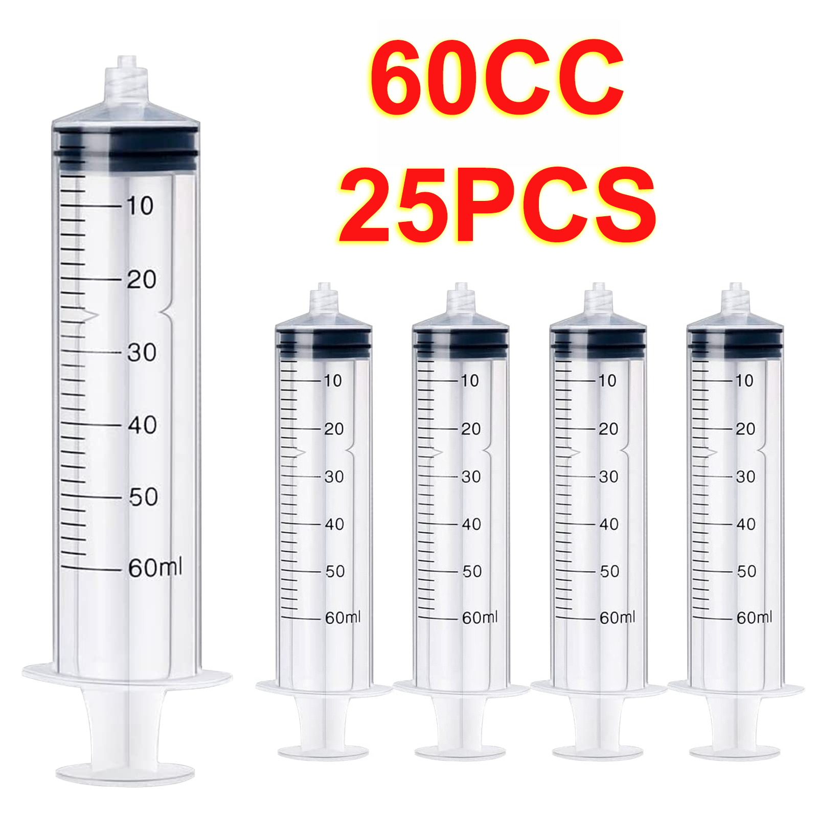 25Pcs 60ml Luer Lock Syringe N - Baby Food Allergy Rash recensie en prijs