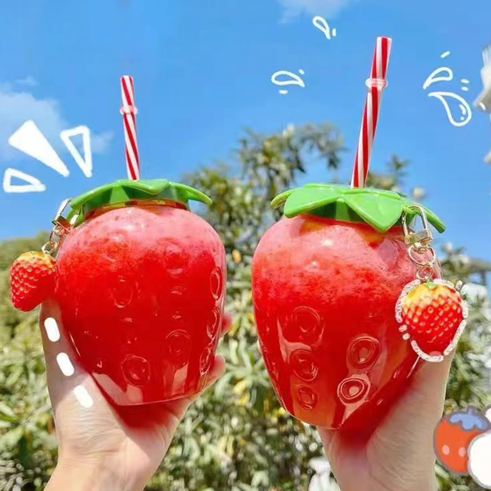 10Pcs/Set Strawberry Sippy Cup - Baby Food Hipp recensie en prijs