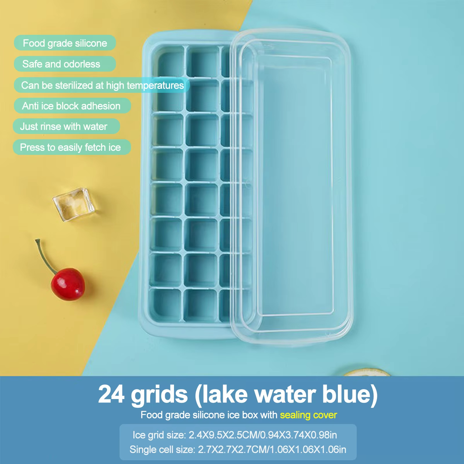 Silicone Ice Cubes Tray with L - Baby Food For 2 Year Old recensie en prijs