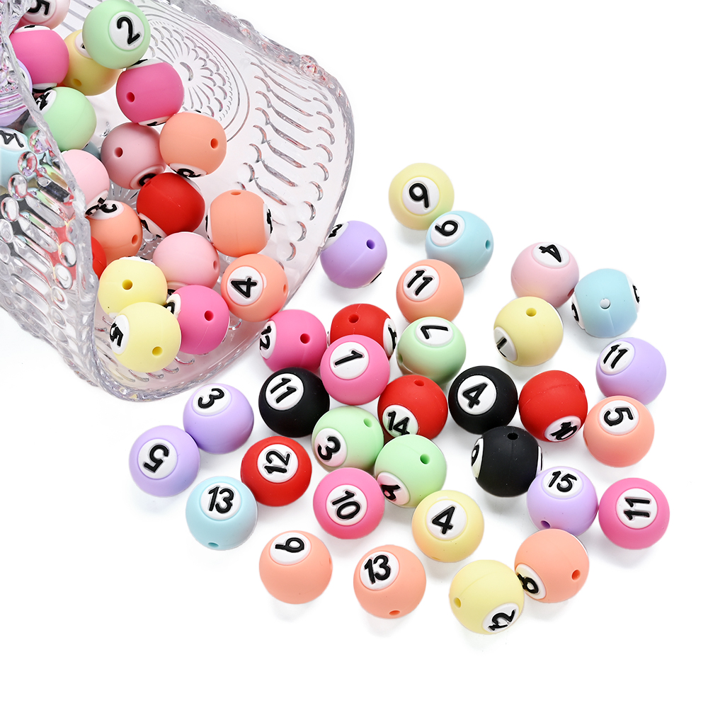 15Pcs 15mm Silicone Round Bead - Baby Food Ingredients recensie en prijs