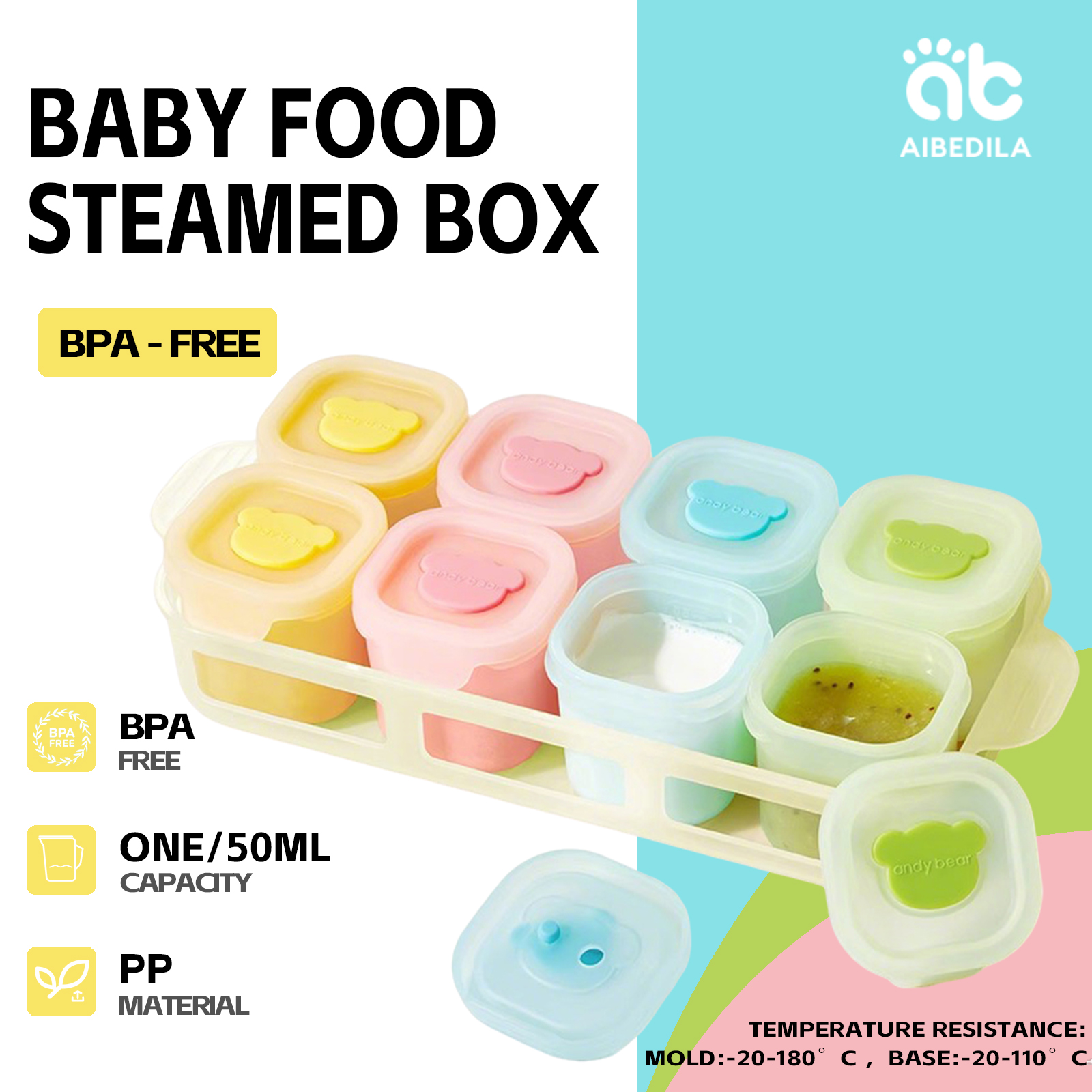 AIBEDILA Baby Complementary Fo - Baby Food Glass Jar recensie en prijs