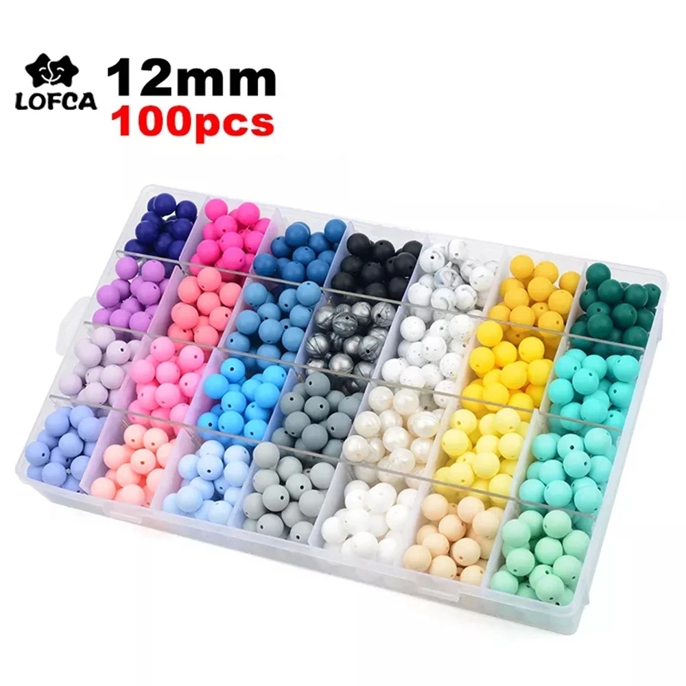 LOFCA 12mm 100pcs Silicone Bea - Baby Food Ingredients recensie en prijs