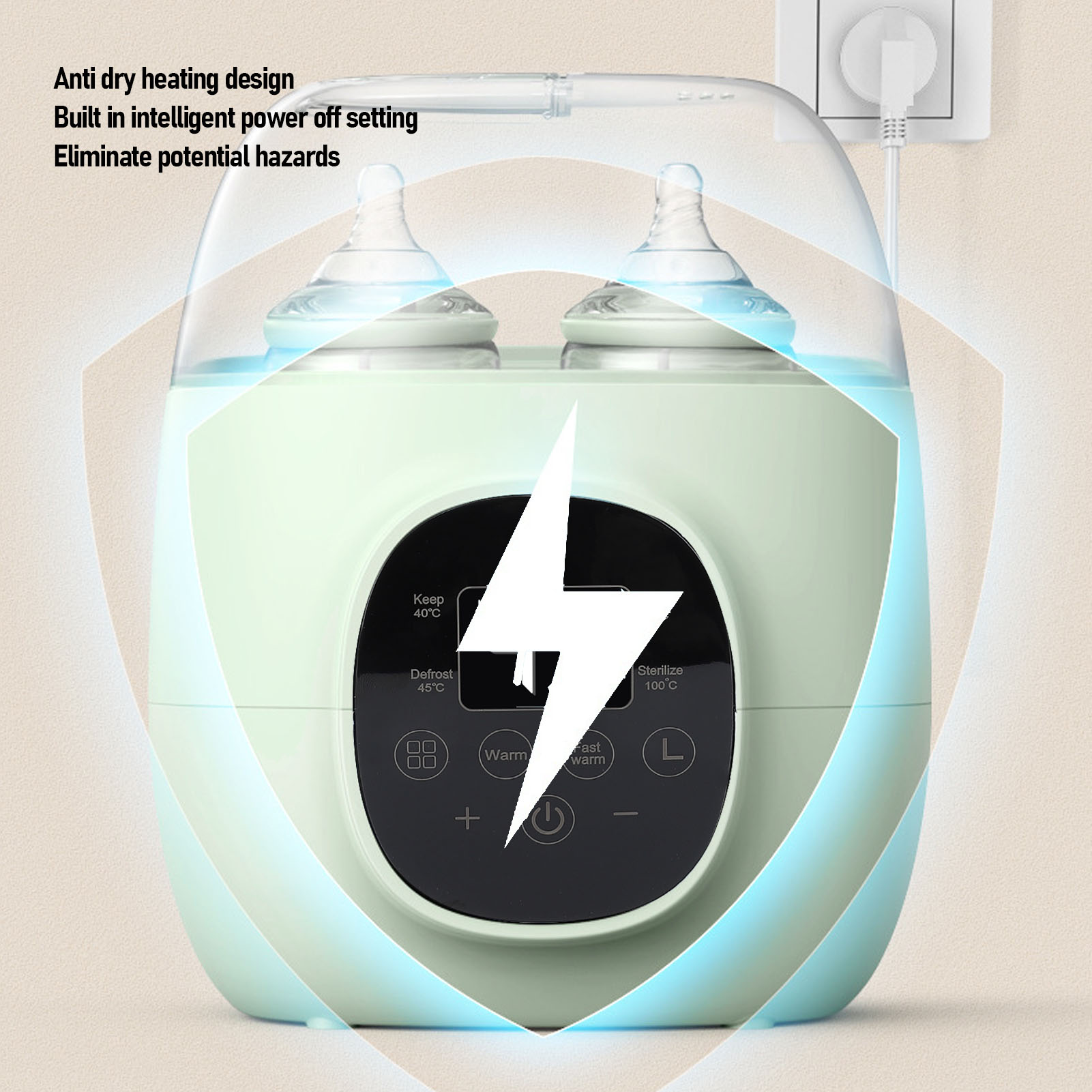 Baby Bottle Warmer 200W PP Mul - Baby Food Bottle recensie en prijs