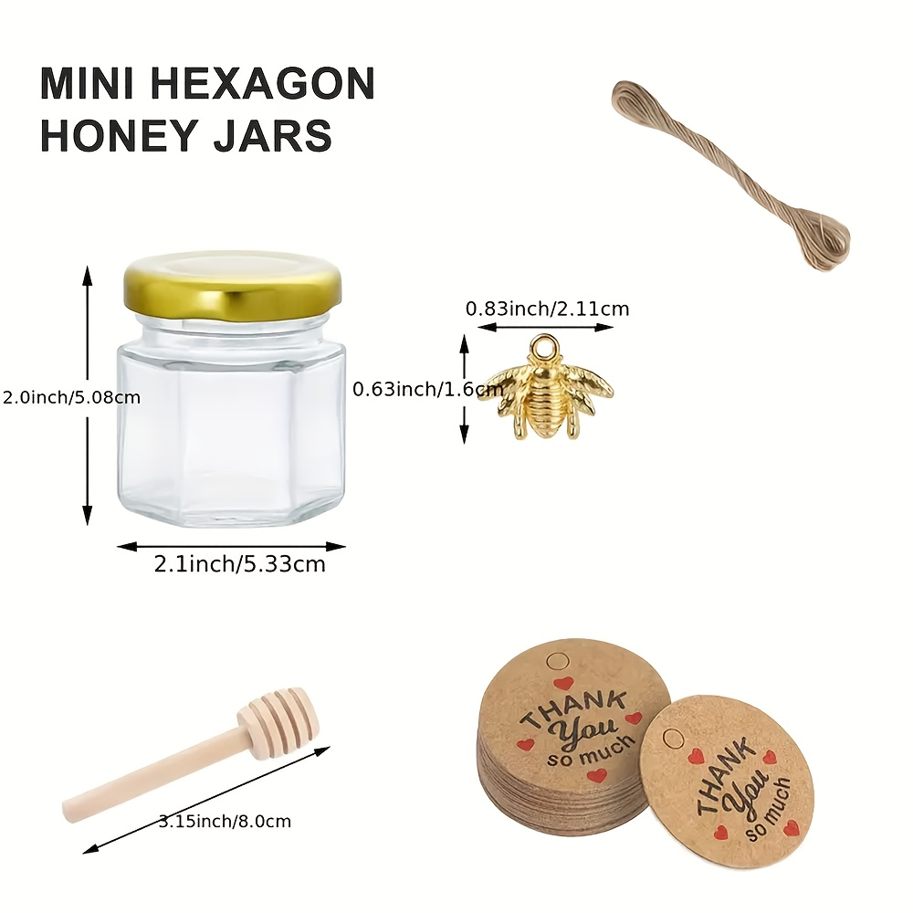 1.5oz, Hexagonal Mini Glass Ho - Baby Food Jars Glass recensie en prijs