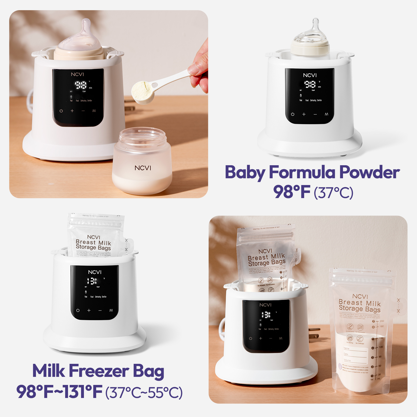 NCVI 8-in-1 Baby Bottle Warmer - Baby Food Allergy Rash recensie en prijs